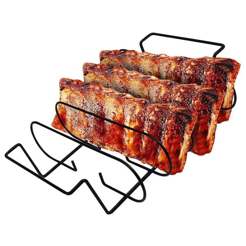 Non Stick Standing Rib Rack for Grilling & Barbecue - Find Epic Store
