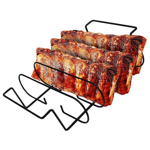 Non Stick Standing Rib Rack for Grilling & Barbecue - Find Epic Store