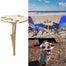 Mini Wooden Picnic Wine Table with Foldable Round Desktop - Find Epic Store