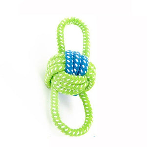 1PC Pet Supply Dog Toys Dogs Chew Teeth Clean Outdoor Training Fun Playing Green Rope Ball Toy For Large Small Dog Cat - E / One size Find Epic Store