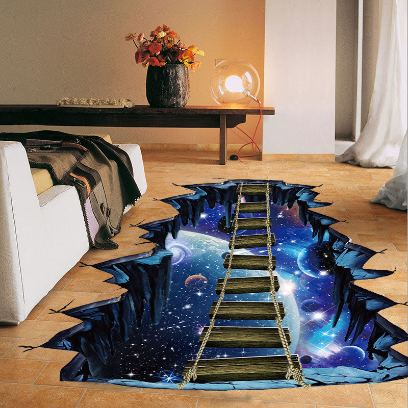 NEW Large 3d Cosmic Space Wall Sticker Galaxy Star Bridge Home Decoration for Kids Room Floor Living Room Wall Decals Home Decor - Find Epic Store