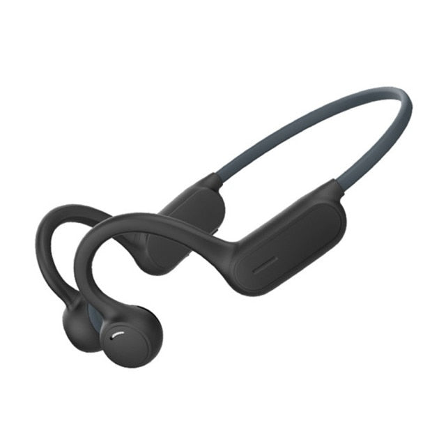 Bone Conduction Headphones Open Ear Audio Headset Waterproof - Gray Find Epic Store