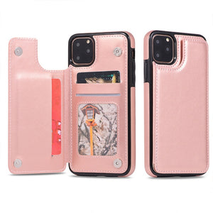 Wallet Phone Cases for iPhone 11 Pro Max 6S 6 7 8 Plus XS Max XR Case Cover Retro Flip Leather Phone Case for Iphone 7 Case Capa - Pink / For iPhone 6 6s Find Epic Store