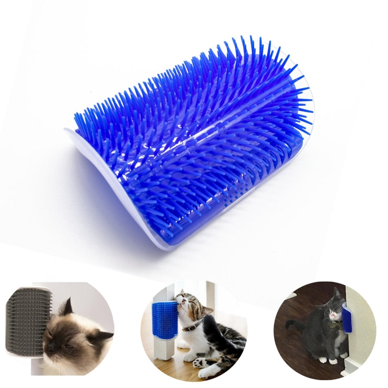 Pet cat Self Groomer Grooming Tool Hair Removal Brush Comb for Dogs Cats Hair Shedding Trimming Cat Massage Device with catnip - Find Epic Store