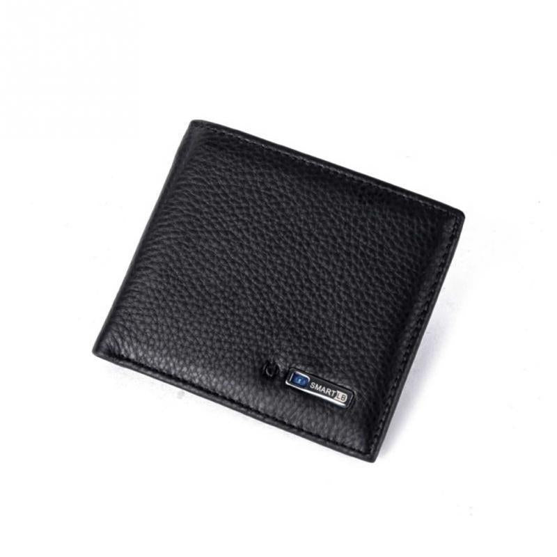 Men Smart Wallet Genuine Leather - Black Find Epic Store