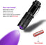 UV LED Flashlight Mini LED Torch 395nm Zoomable blacklight Wavelength Violet Light Pet Urine Scorpion Feminine hygiene Detector - Find Epic Store