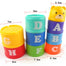 8PCS Educational Baby Toys 6Month Figures Letters Foldind Stack Cup Tower - Find Epic Store