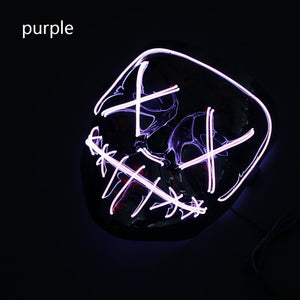 HALLOWEEN LED MASK - Purple Find Epic Store