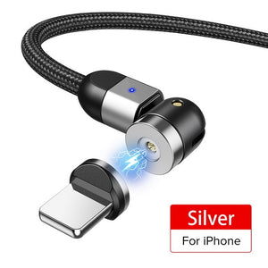 Magnetic USB Type C Micro Cable Fast Charge Magnet Phone Charger - Silver For iPhone / 2m(6.6ft) Find Epic Store