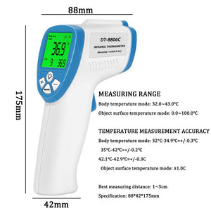 LCD Display Digital Infrared Forehead Thermometer Non Contact Infrared Thermometer Baby Adult Body Temperature Fever Measure - Find Epic Store