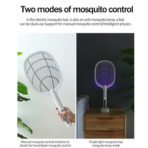 3000V Electric Mosquito Killer With UV Lamp USB 1200mAh Rechargeable Bug Zapper Summer Fly Swatter Trap Home Bug Insect Racket - Find Epic Store