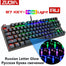 RGB Mix Backlit Wired Gaming Mechanical Keyboard - RGB Light 87 RU / Black Switch Find Epic Store