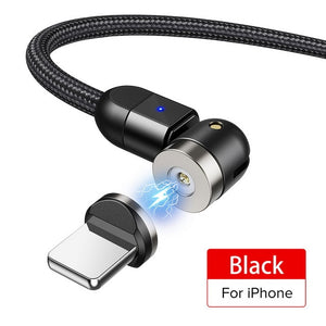 Magnetic USB Type C Micro Cable Fast Charge Magnet Phone Charger - Black For iPhone / 0.5m(1.6ft) Find Epic Store