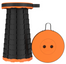 Retractable Portable Folding Stool Chair Outdoor Camping Convenient Fishing Plastic Chairs Foldable Pocket Simple - Orange Find Epic Store
