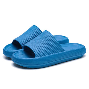 Women Thick Platform Slippers Summer Beach Anti-slip Shoes - blue / 44-45(280mm) Find Epic Store
