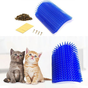 Pet cat Self Groomer Grooming Tool Hair Removal Brush Comb for Dogs Cats Hair Shedding Trimming Cat Massage Device with catnip - Find Epic Store