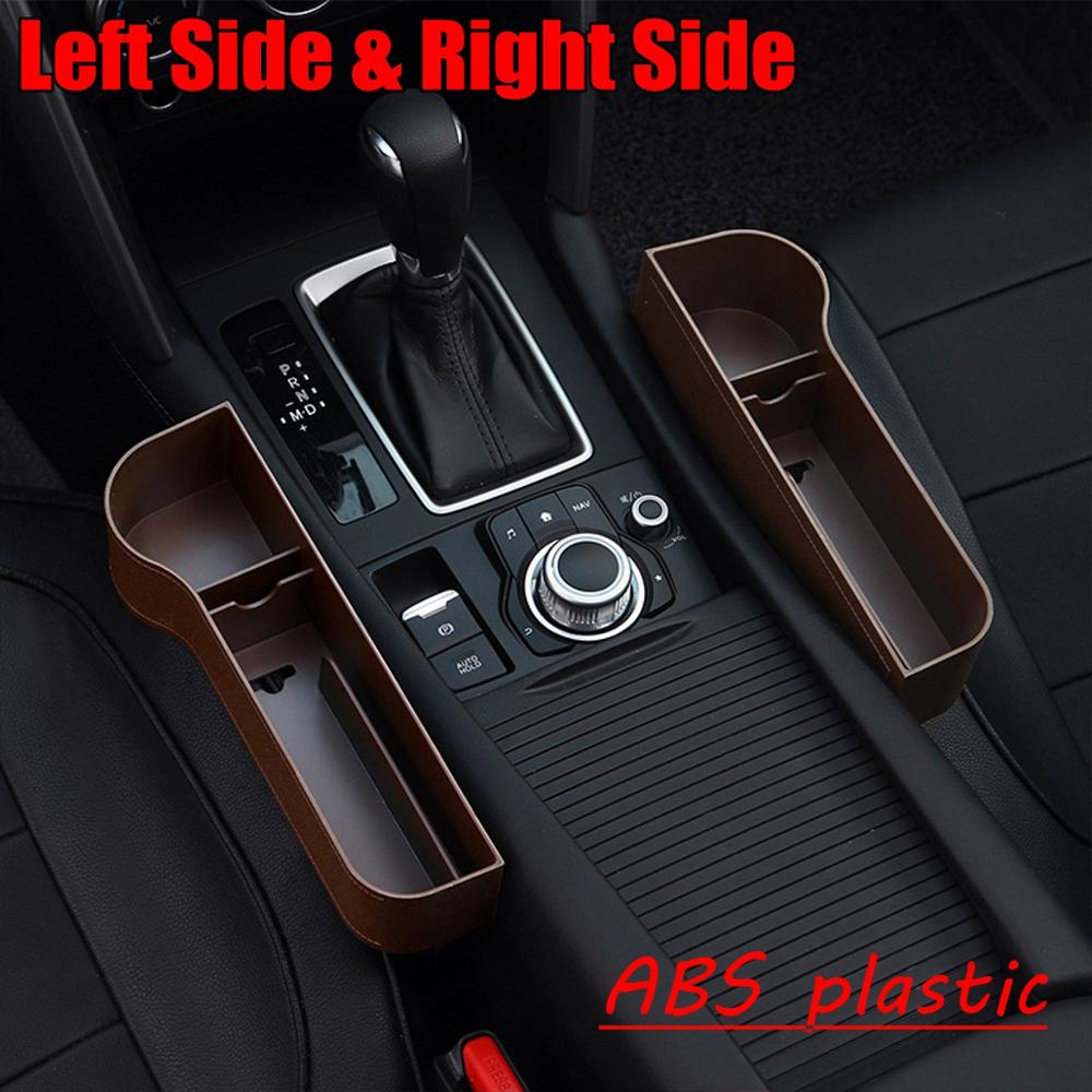 Left/Right Universal Pair Passenger Driver Side Car Seat Gap Storage Box - R and L Side F2 Find Epic Store