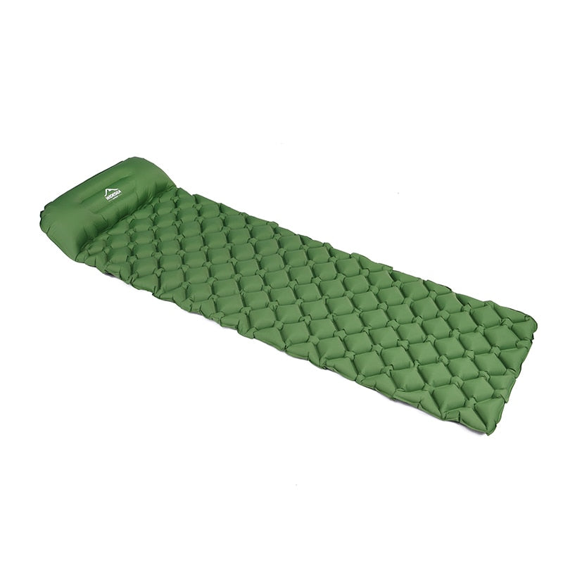 Sleeping Pad Inflatable Air Mattresses Outdoor Mat - Green Find Epic Store