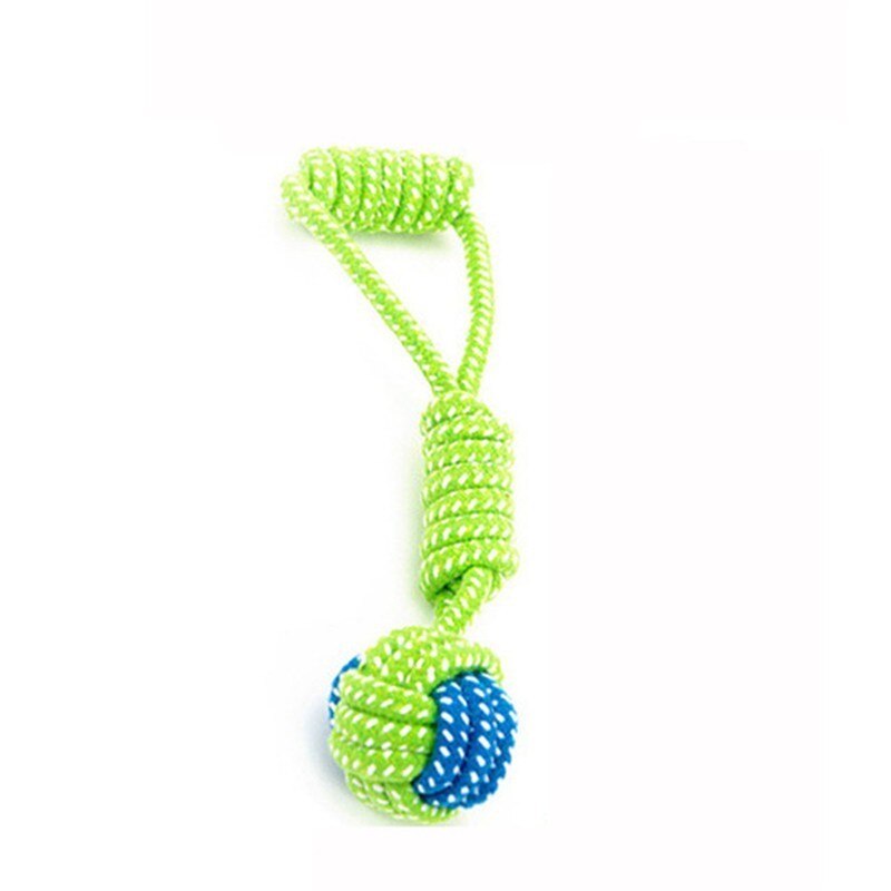 1PC Pet Supply Dog Toys Dogs Chew Teeth Clean Outdoor Training Fun Playing Green Rope Ball Toy For Large Small Dog Cat - Find Epic Store