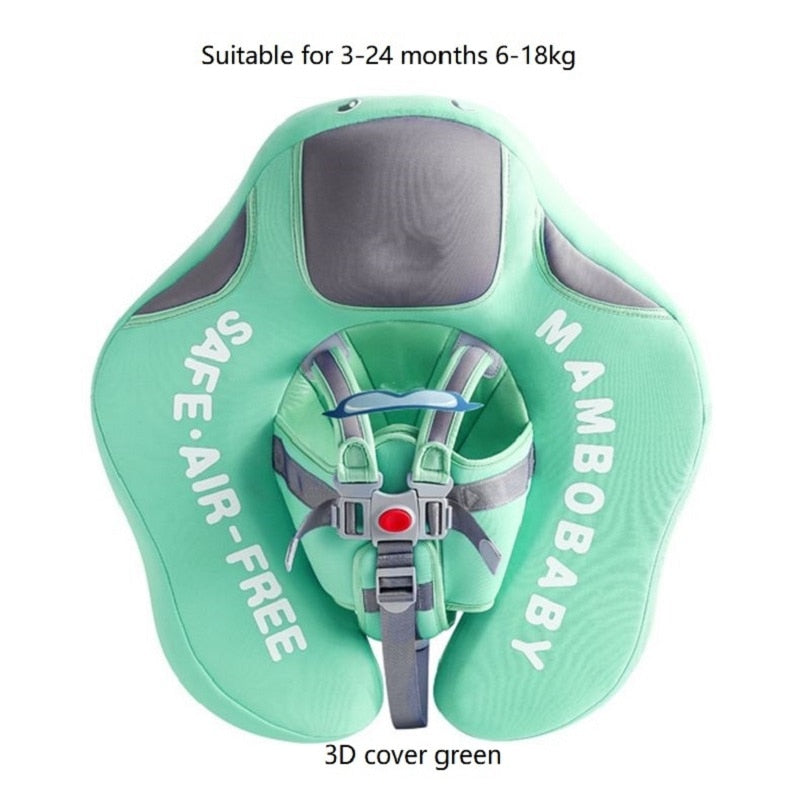 Mambobaby Solid Non-inflatable Newborn Baby Waist Float Lying Swimming Ring Pool Toys Swim Ring Swim Trainer For Infant Swimmers - 3D climb green Find Epic Store