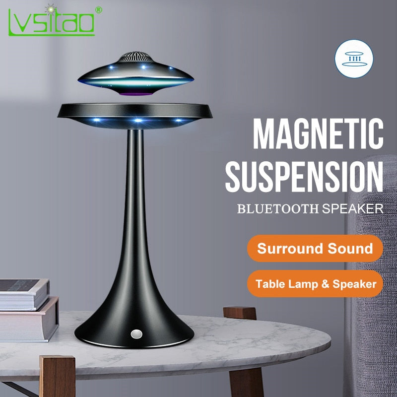 Magnetic Levitating led table lamp with UFO speaker - Find Epic Store
