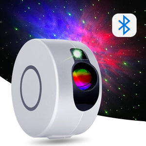 Mini Projector with LED Night Light - White with BT / US Power Plug Find Epic Store