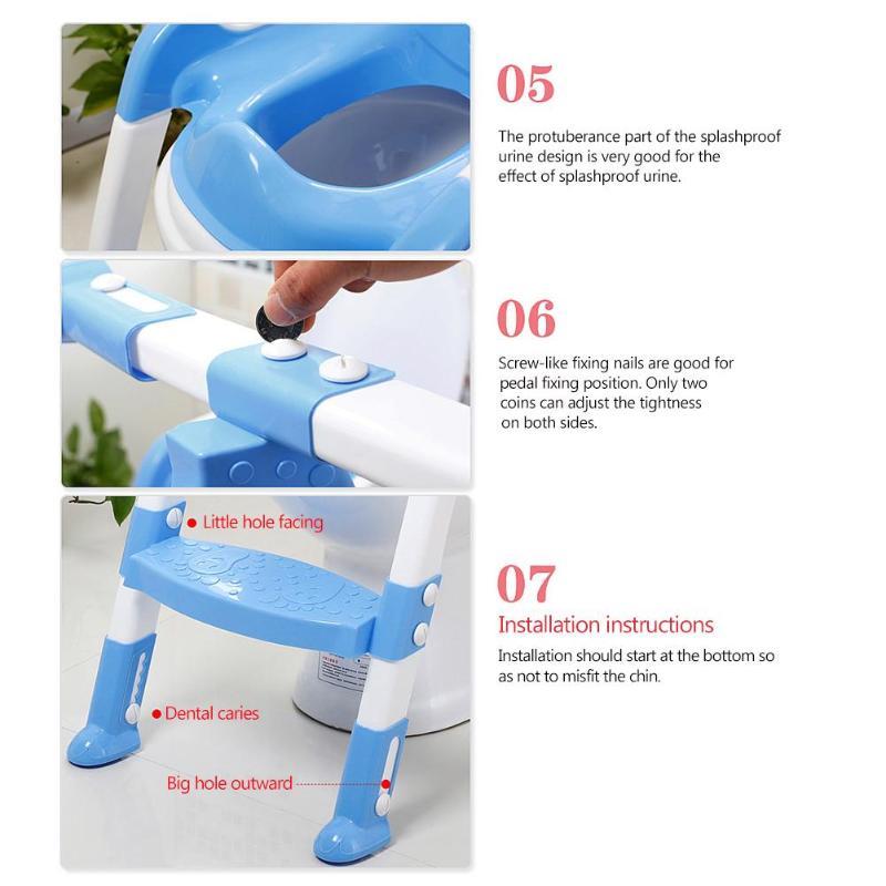 Folding Baby Potty Infant Toilet Training Seat With Adjustable Ladder Portable Urinal Potty Toilet Seat Ring For Kids Universal - Find Epic Store