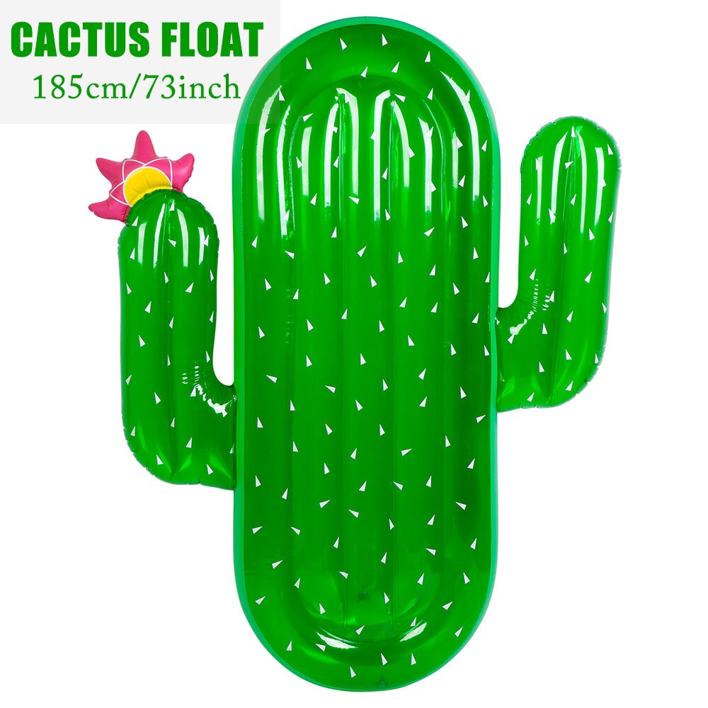 185cm Inflatable Giant Pool Float Mattress Toys Watermelon Pineapple Cactus Beach Water Swimming Ring Lifebuoy Sea Party - Cactus Find Epic Store