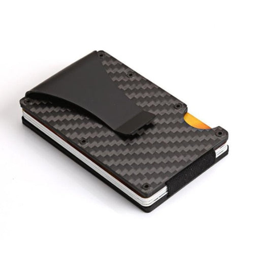 Portable ID Cardholder Clip Metal Case - Carbon Fiber Find Epic Store