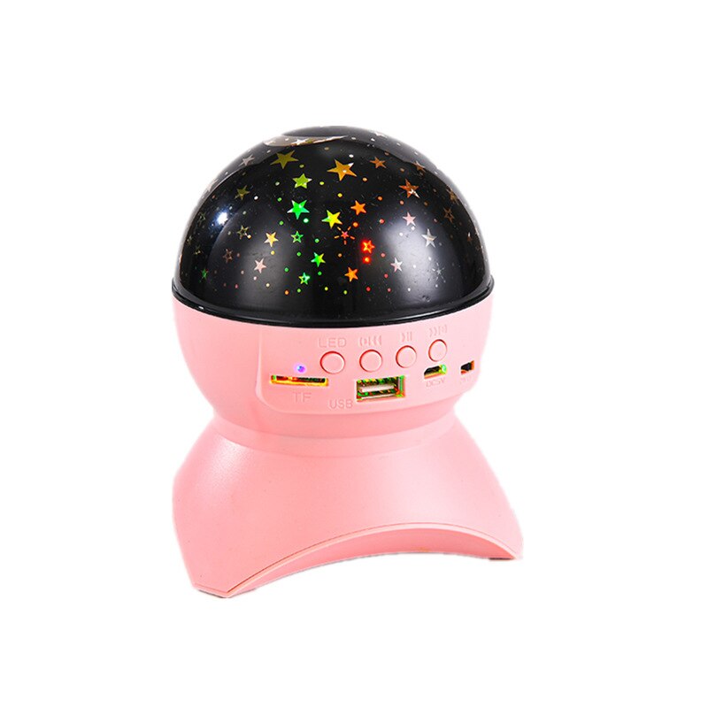 LED Laser Starry Sky Projector Lamp Speaker - pink Find Epic Store