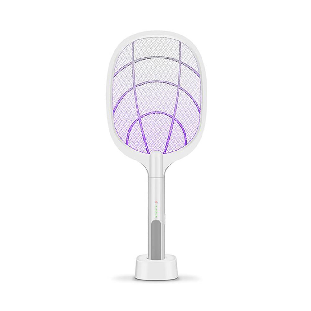 3000V Electric Mosquito Killer With UV Lamp USB 1200mAh Rechargeable Bug Zapper Summer Fly Swatter Trap Home Bug Insect Racket - Light Grey Find Epic Store