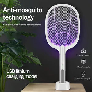 3000V Electric Mosquito Killer With UV Lamp USB 1200mAh Rechargeable Bug Zapper Summer Fly Swatter Trap Home Bug Insect Racket - Find Epic Store