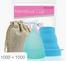 Menstrual and Sterilizer Cup Recyclable Camping Foldable Cup - Blue / 1pc set Find Epic Store