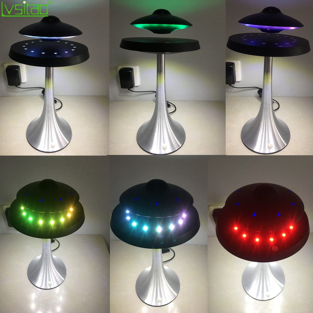 Magnetic Levitating led table lamp with UFO speaker - Find Epic Store