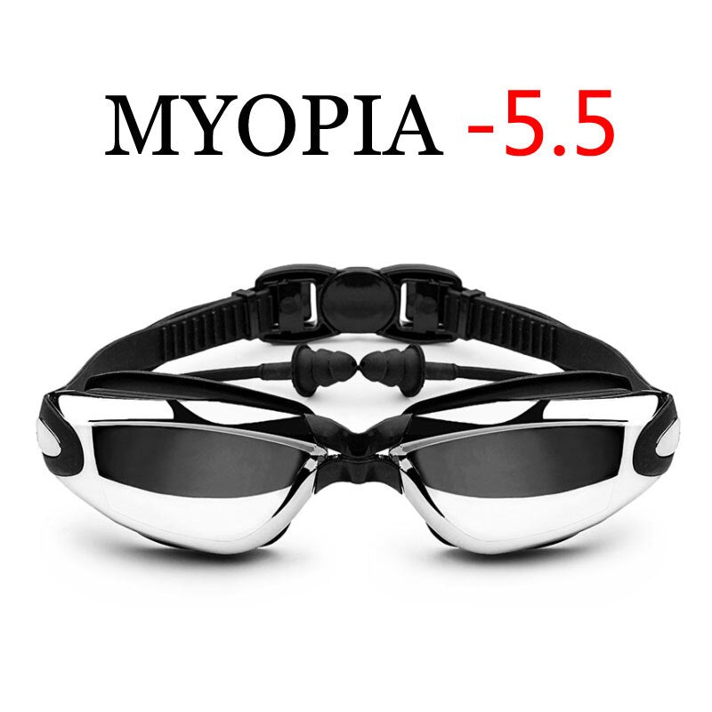 Professional Adult Swim Eyewear Waterproof Optical Diving Glasses - Myopia Black -5.5 Find Epic Store