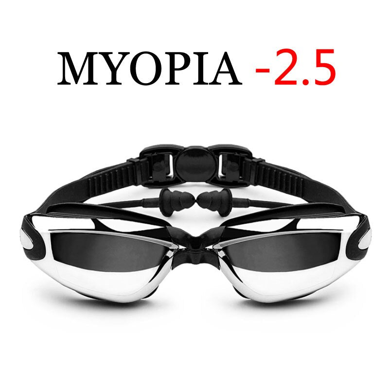 Professional Adult Swim Eyewear Waterproof Optical Diving Glasses - Myopia Black -2.5 Find Epic Store