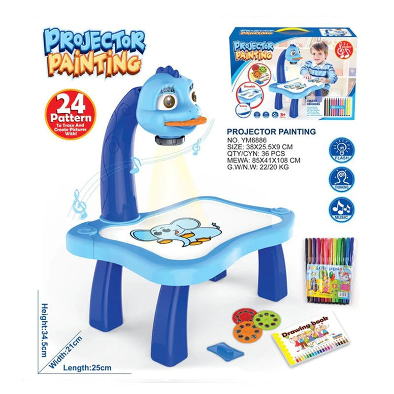 Led Projector Art Drawing Table - Blue 1 Find Epic Store