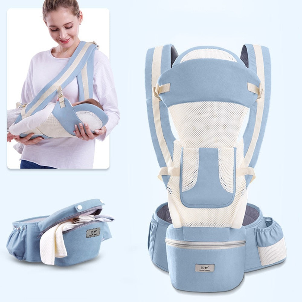 Ergonomic Baby Carrier - Summer Light Blue Find Epic Store
