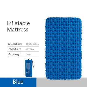 Naturehike double person 2 man camping mat air mattress nature hike sleeping pad tent bed with air bag lightweight &portable - Blue Find Epic Store