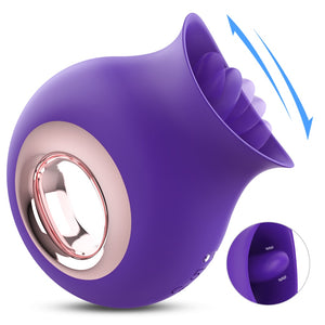Oral Sucking Vibrator for Women Tongue Nipple Clitoral Stimulator - Purple Find Epic Store
