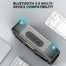 Bluetooth Speaker LED Rhythm Flash Wireless Loudspeaker FM Radio Alarm Clock - Find Epic Store