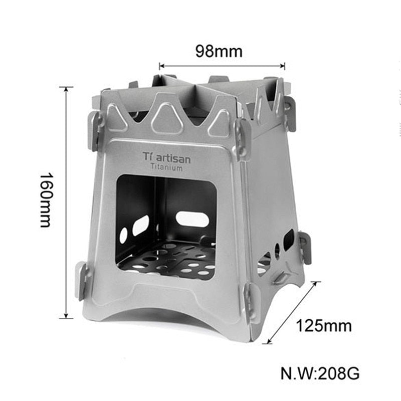 Ultralight Titanium Wood Burner Camping Stove - Find Epic Store