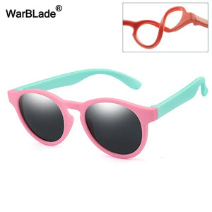 WarBlade Round Polarized Kids Sunglasses - pink green gray Find Epic Store