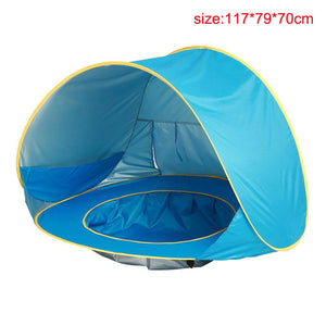 Kid Outdoor Camping Sunshade Baby Beach Tent Children Waterproof Pop Up sun Awning Tent BeachUV-protecting Sunshelter with Pool - As picture 5 Find Epic Store