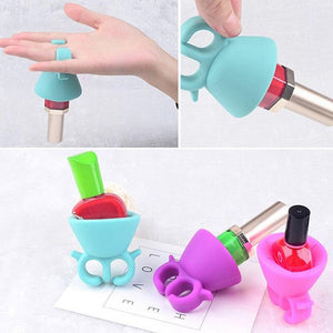 3 Color Nail Art Tools Nail Flexible Durable Wearable Silicone Nail Oil Bottle Holder Display For Nail Bottle - Find Epic Store
