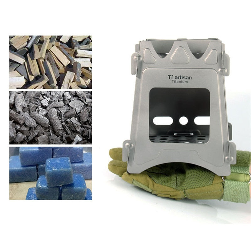 Ultralight Titanium Wood Burner Camping Stove - Find Epic Store