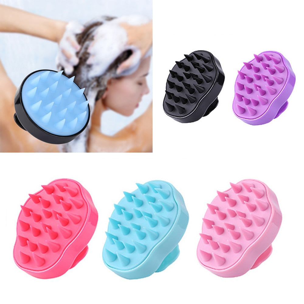 Silicone Head Body Scalp Massage Brush Comb Shampoo Hair Washing Comb Shower Brush Bath Spa Slimming Massage Brush - Find Epic Store