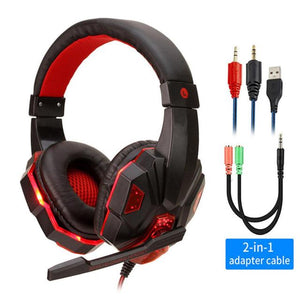 Led Light Wired Gamer Headset - BlackRed with Light Find Epic Store