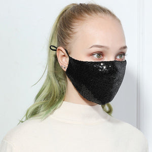 Scarf Women Sequin Face Mask - Find Epic Store