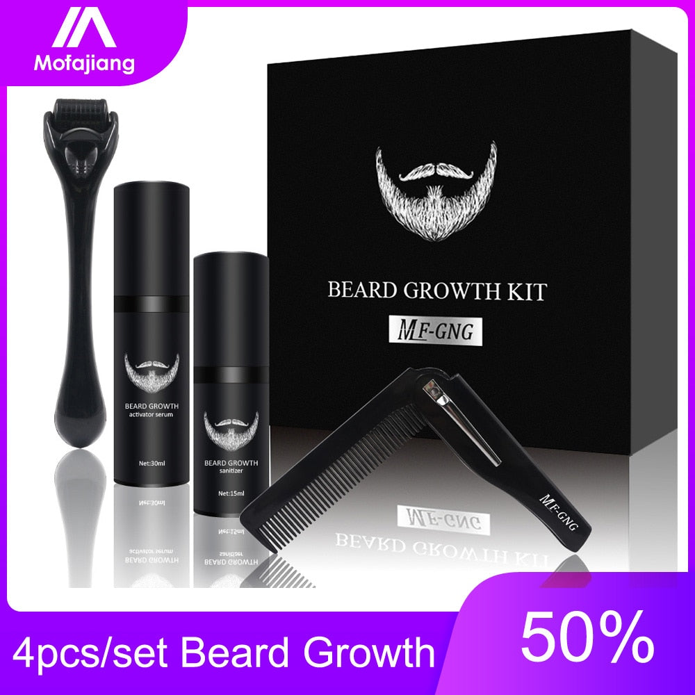 4 Piece Beard Growth Kit - Find Epic Store